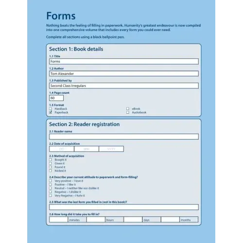 Forms: The Nation's Favourite Paperwork
