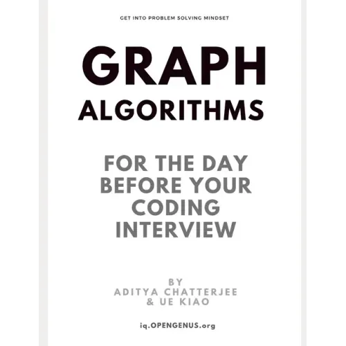 Graph Algorithms for the day before your coding interview