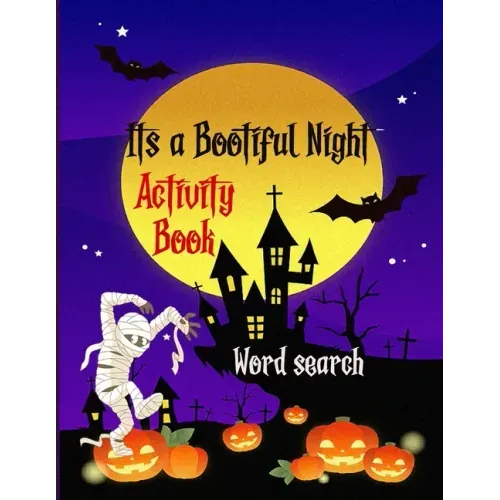 It's a Bootiful Night: Halloween Word Search Large Print Puzzle Book Fun For Adults