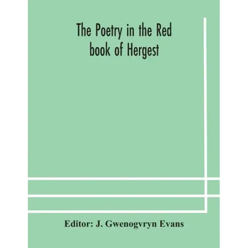 The poetry in the Red book of Hergest