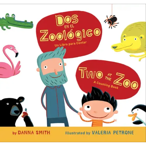 Two at the Zoo/DOS En El Zoologico Board Book: Bilingual English-Spanish