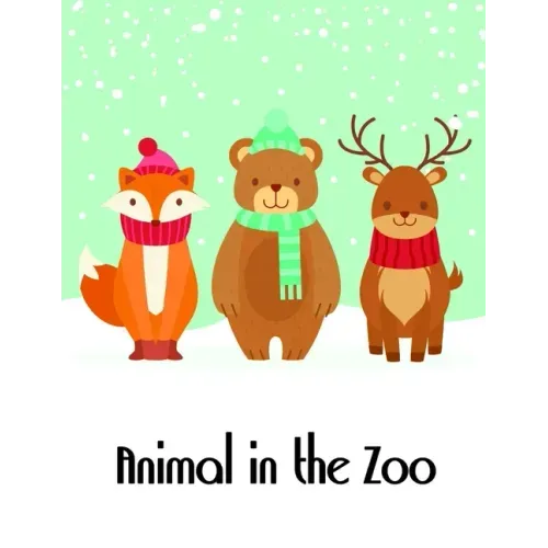 Animal in the Zoo: The Coloring Pages, design for kids, Children, Boys, Girls and Adults