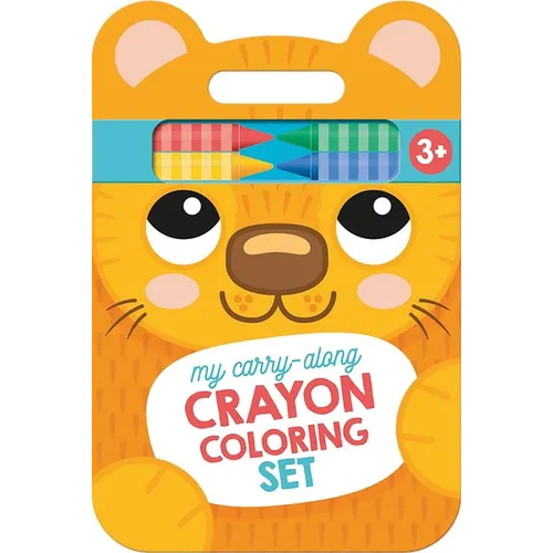 My Carry-Along Crayon Coloring Set: Cat & Friends (Ages 3+)