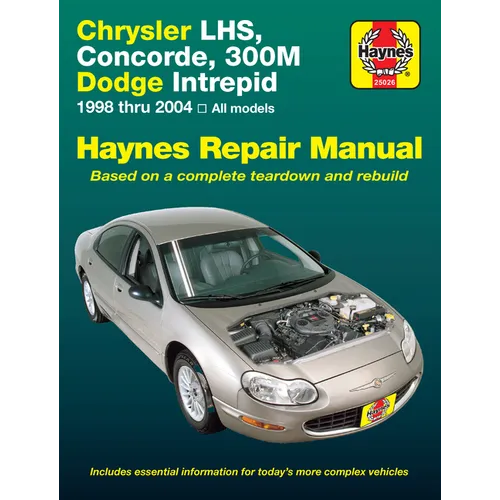 Chrysler Lhs, Concorde, 300m & Dodge Intrepid 1998-04