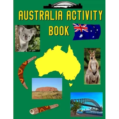 Australia Activity Book: Coloring Pages and Wordsearch