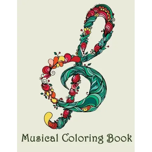 Musical Coloring Book: - Mosaic Music Featuring 40 Stress Relieving Designs of Musical Instruments
