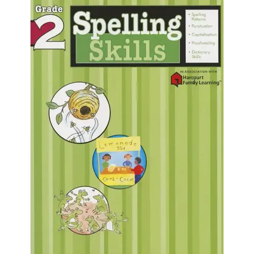 Spelling Skills: Grade 2 (Flash Kids Harcourt Family Learning)
