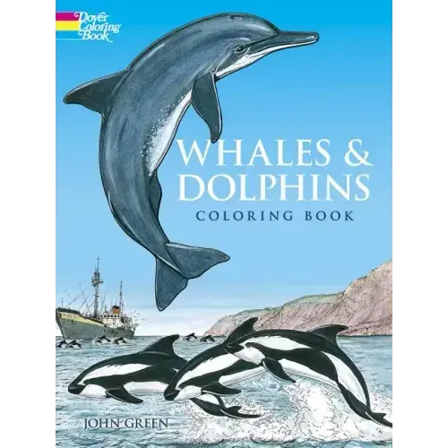 Whales and Dolphins Coloring Book