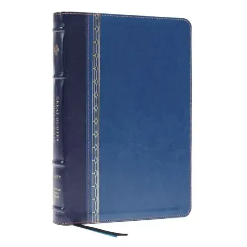 Nrsvce, Great Quotes Catholic Bible, Leathersoft, Blue, Comfort Print: Holy Bible