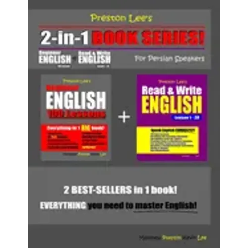 Preston Lee's 2-in-1 Book Series! Beginner English 100 Lessons & Read & Write English Lesson 1 - 20 For Persian Speakers
