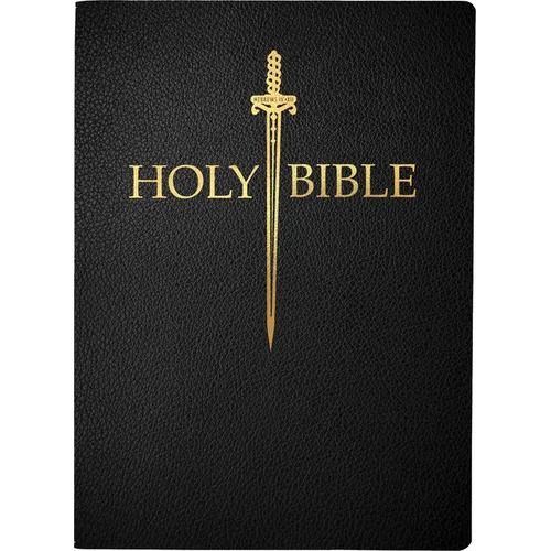 KJV Sword Bible, Large Print, Black Bonded Leather, Thumb Index: (Red Letter, 1611 Version)
