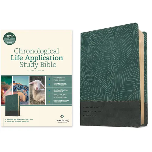 NLT Chronological Life Application Study Bible, Second Edition (Leatherlike, Palm Forest Teal)