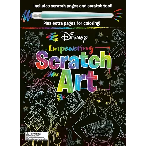 Disney: Empowering Scratch Art: With Scratch Tool and Coloring Pages