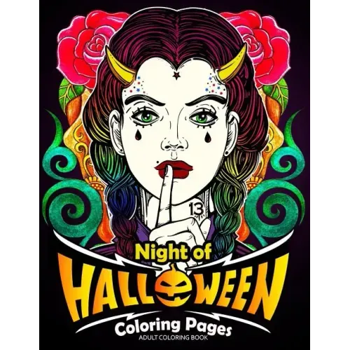 Adults Coloring Book: Night of Halloween Coloring Pages