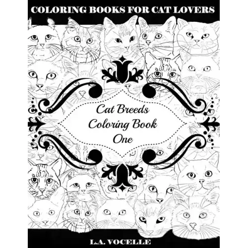 Cat Breeds Coloring Book One