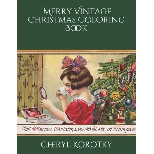 Merry Vintage Christmas Coloring Book