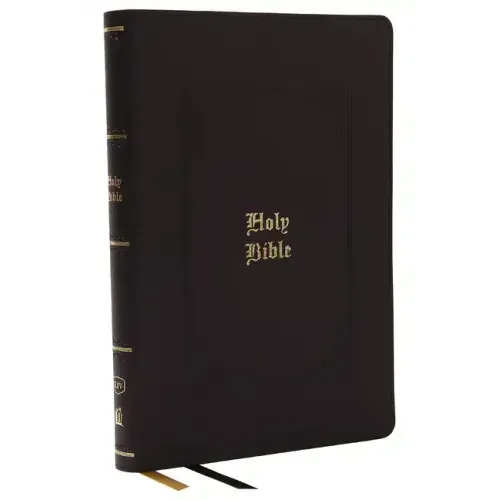 KJV Holy Bible: Giant Print Thinline Bible, Black Leathersoft, Red Letter, Comfort Print (Thumb Indexed): King James Version (Vintage Series)