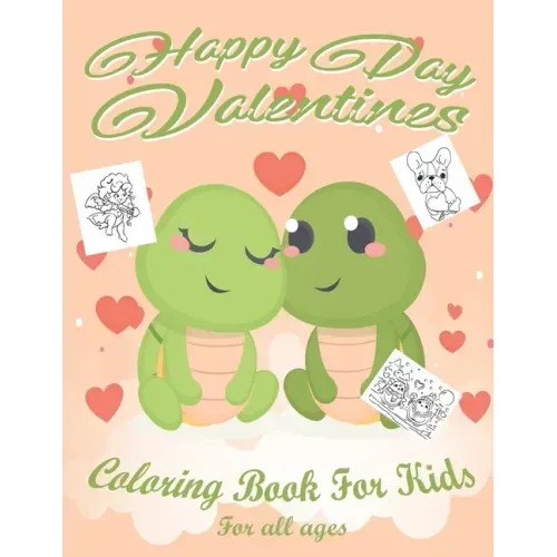 Valentines Day Coloring Book for Kids: Lovely animals coloring books, Valentine's day coloring book, Baby books valentines day, Valentines day toddler