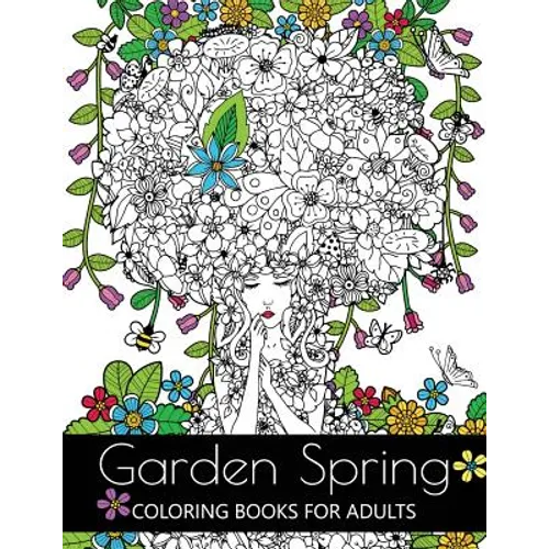 Garden Spring coloring books for Adults: An Adult coloring Book Flower and Animal Design
