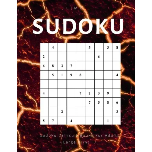 Lime Sudoku difficult books for adults large print: Sudoku hard level with answers for extreme, advanced and expert puzzle game solvers.