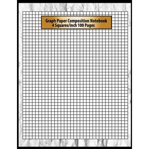 Graph Paper Composition Notebook: 4 Squares Per Inch 100 Pages Perfect Artists Drawing Activities Notebook 8.5 X 11 Inch Double-Sided.