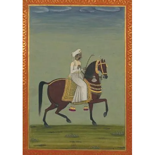 Carnet Ligné Prince Indien À Cheval, Miniature 18e