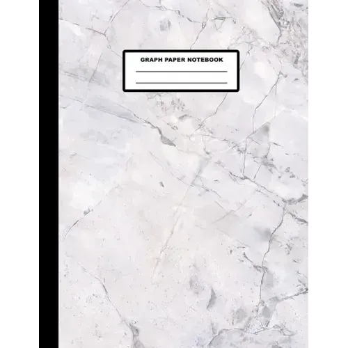 Graph Paper Notebook: Marble Cover Design - Quad Ruled - 120 Pages - 8.5" X 11" - Matte Finished Soft Cover