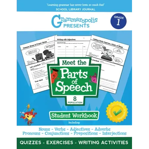The Parts of Speech Workbook, Grade 1