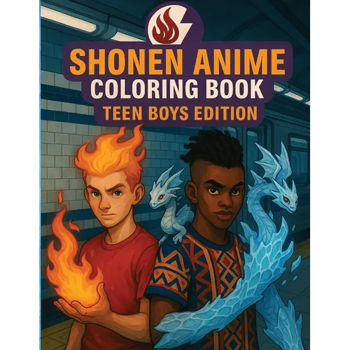 Shonen Anime Coloring Book: Teen Boys Edition