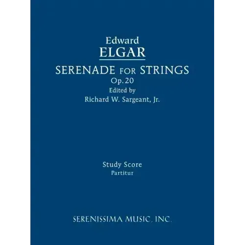 Serenade for Strings, Op.20: Study score