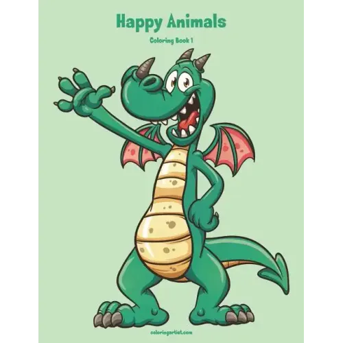 Happy Animals Coloring Book 1