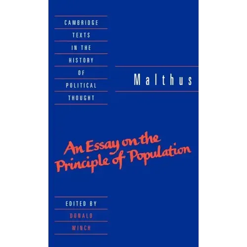 Malthus: 'an Essay on the Principle of Population'