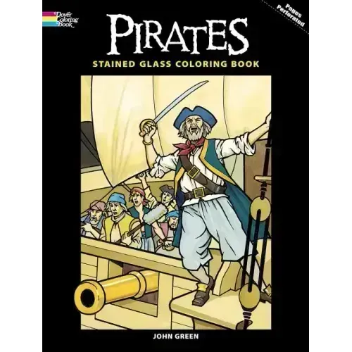 Pirates Stained Glass Coloring Book