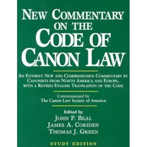 New Commentary on the Code of Canon Law (Study Edition)