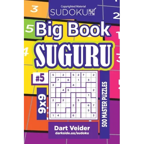 Sudoku Big Book Suguru - 500 Master Puzzles 9x9 (Volume 5)