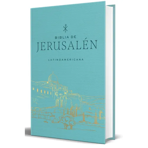 Biblia Católica Biblia de Jerusalén Latinoamericana, Tapa Dura, Tela Azul Turquesa, Edición de Regalo / Spanish Jerusalem Bible, Latin American Editio