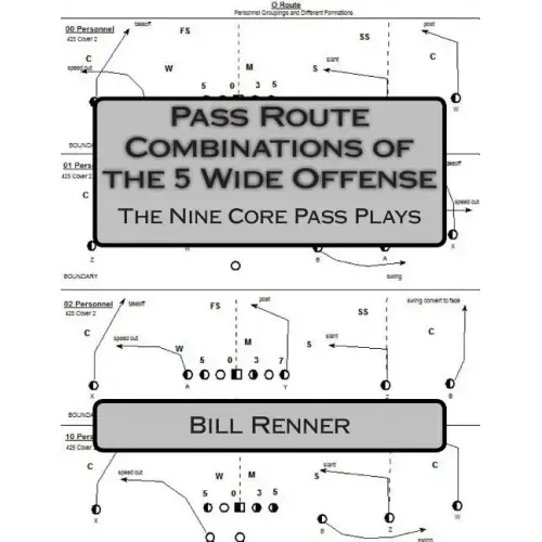 Pass Route Combinations of the 5 Wide Offense: The Nine Core Pass Plays
