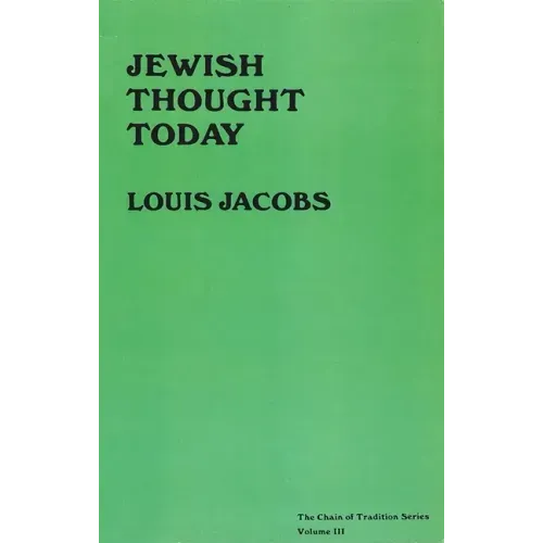 Jewish Thought Today