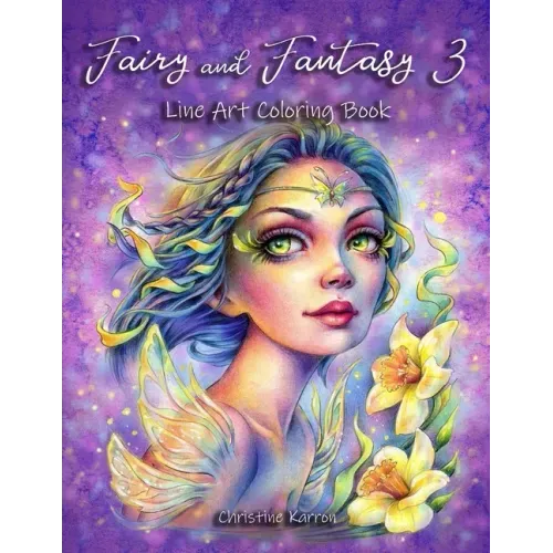 Fairy and Fantasy 3 Line Art Coloring Book