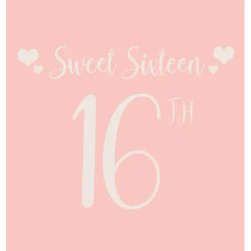 Happy 16th Birthday Guest Book (Hardcover): Sweet Sixteen Guest book, party and birthday celebrations decor, memory book, 16th birthday, happy birthda