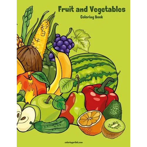 Fruit and Vegetables Coloring Book 1
