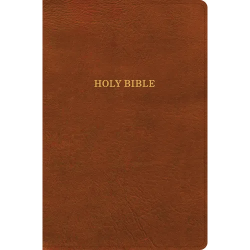 KJV Giant Print Reference Bible, Burnt Sienna Leathertouch