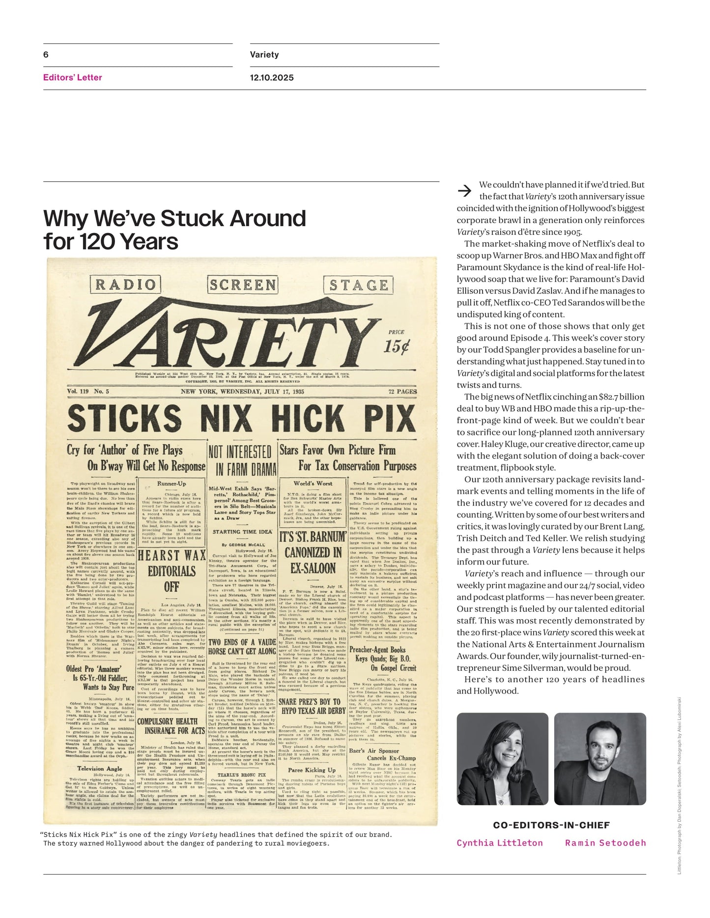 Variety - 25.12.10: Future Of Hollywood Streaming, Warner Bros, Netflix & Paramount, Iconic Moments & People Who Shaped The Industry, Hollywood Walk Of Fame Milestones, Pop Culture Nostalgia & More!