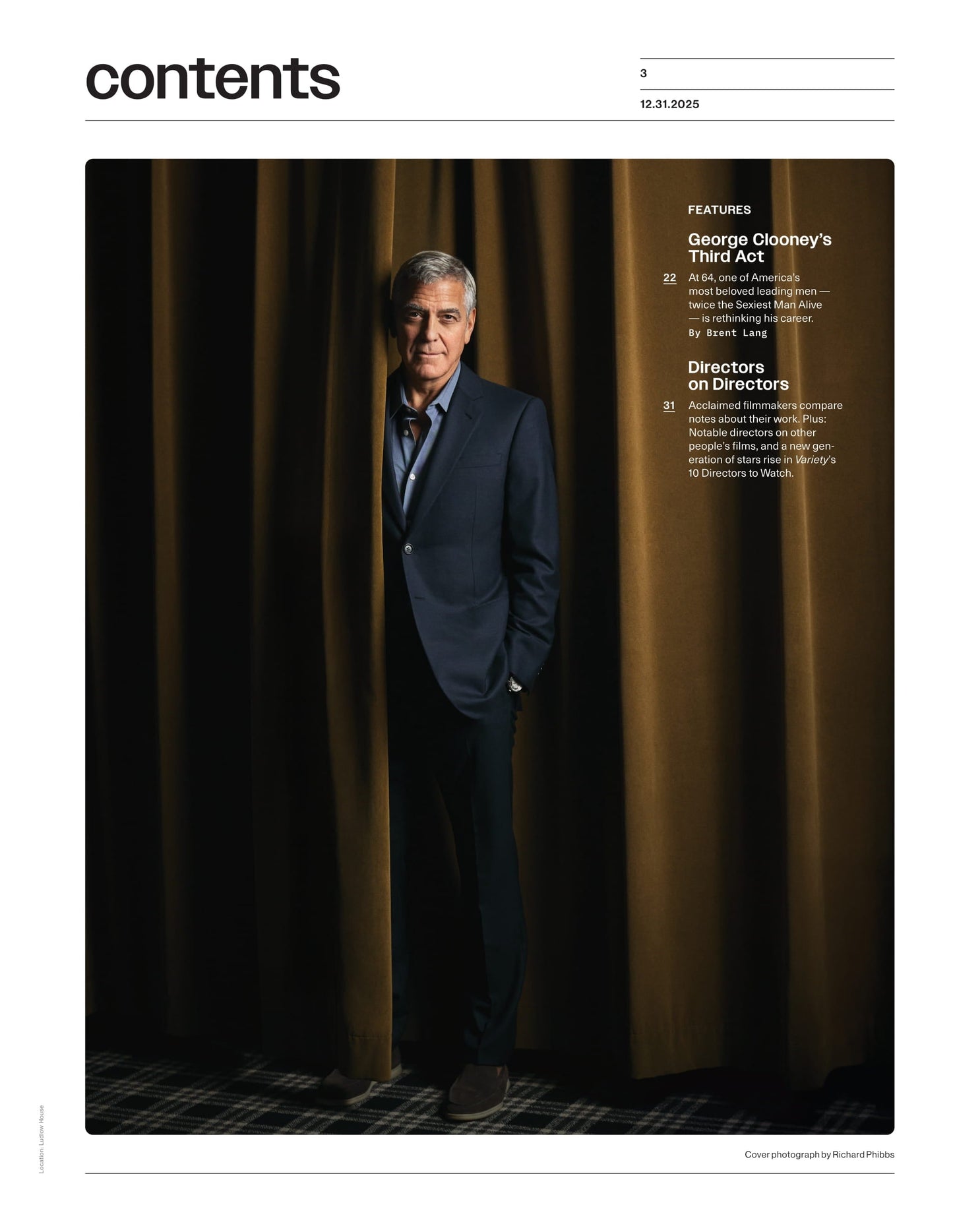 Variety - 25.12.31 Edition: George Clooney Reflects On His Career, Fame & Next Era, Dealmakers In Charge, Directors On Directors, 2026 Entertainment Industry Forecast, Anaconda Reboot Review & More!