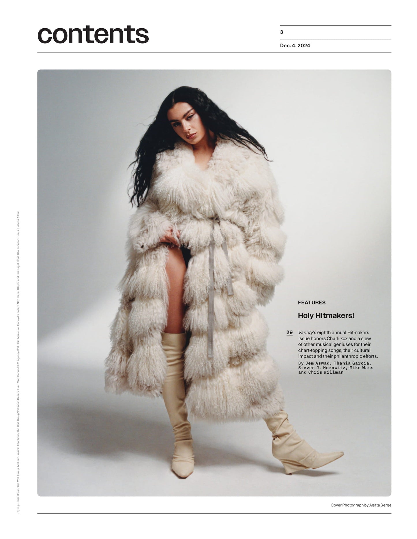 Variety - 24.12.04 Edition: Hitmakers Of The Year Charli XCX & More Chart-Topping Musical Geniuses Share Cultural Impact, Moana 2, Amy Adams' Nightbitch Premiere, Contenders For Oscar Shortlist & More
