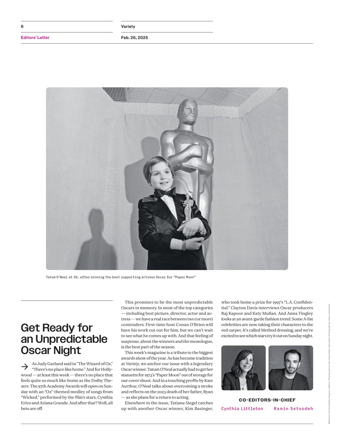 Variety - 25.02.26 Edition: The Courage Of Tatum Neal, Easy Oscar Predictions, Method Dressing, Amazon MGM, SAG Awards, Milestones, NBCU, Kim Basinger, The Biggest Animated Movie In History & More!