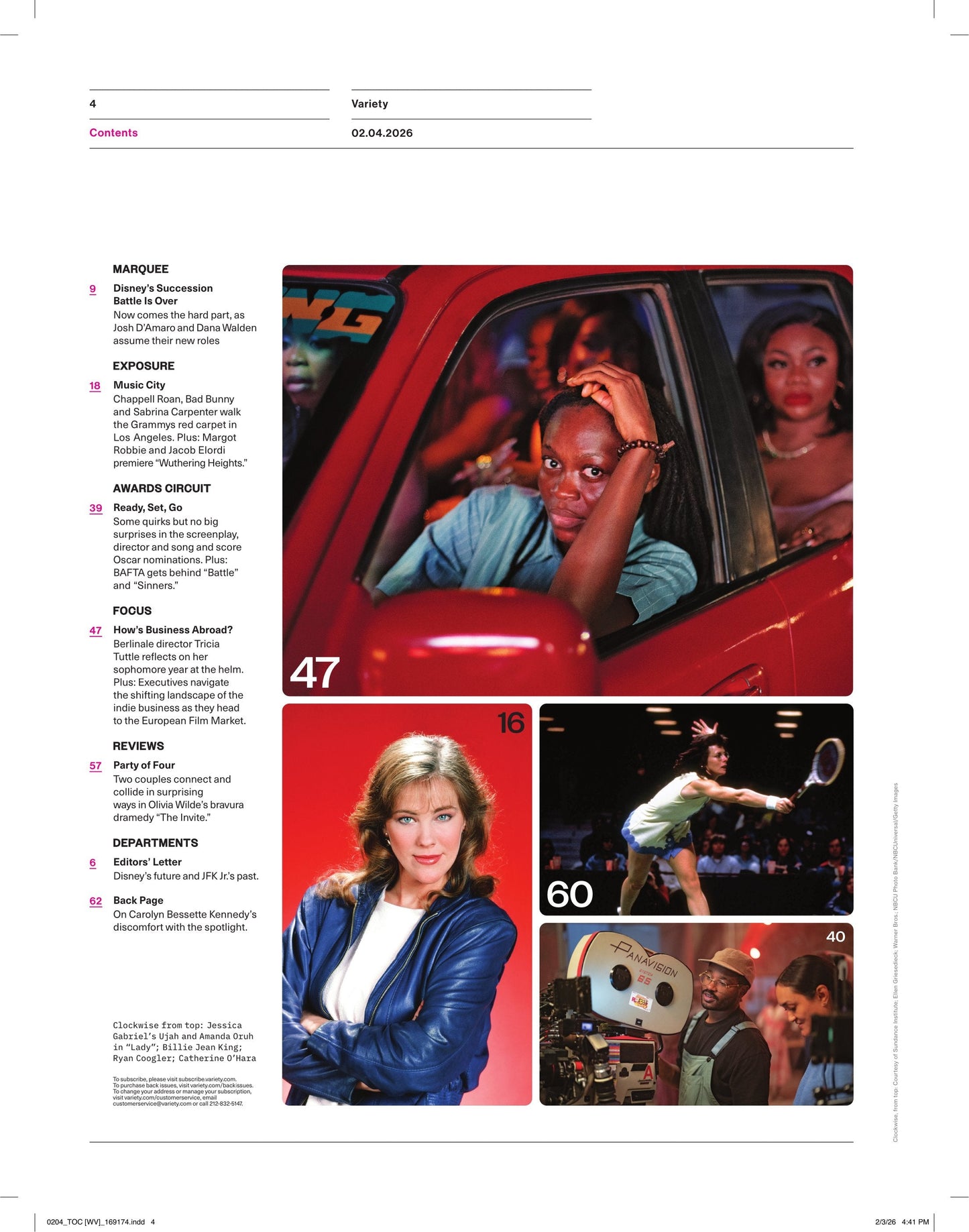 Variety - 26.02.04 Edition: Nights In Camelot, Inside FX’s Tragic Kennedy 'Love Story', Disney’s Leadership Changes, Grammy Red Carpet Recap, Oscar Nominations, Olivia Wilde’s Daring New Drama & More!