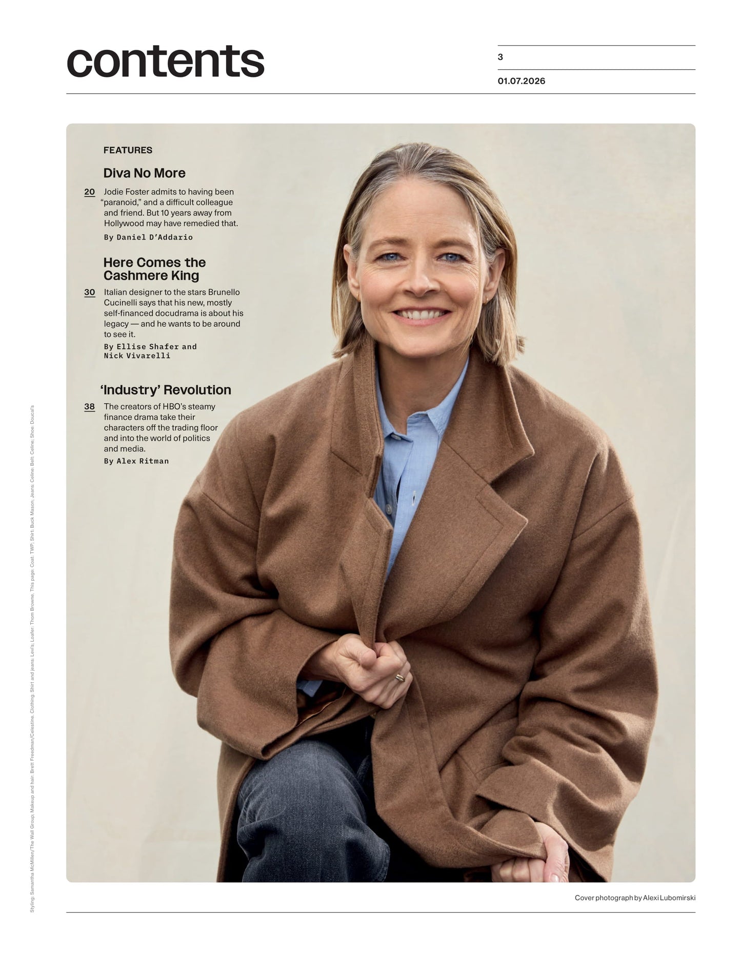Variety - 26.01.07 Edition: Jodie Foster’s Private Life & Doing Her Best Work At 63, Box Office Predicts, Brunello Cucinelli’s Journey, Golden Globes 2026, Critics Choice Awards, Pitt Season 2 & More!