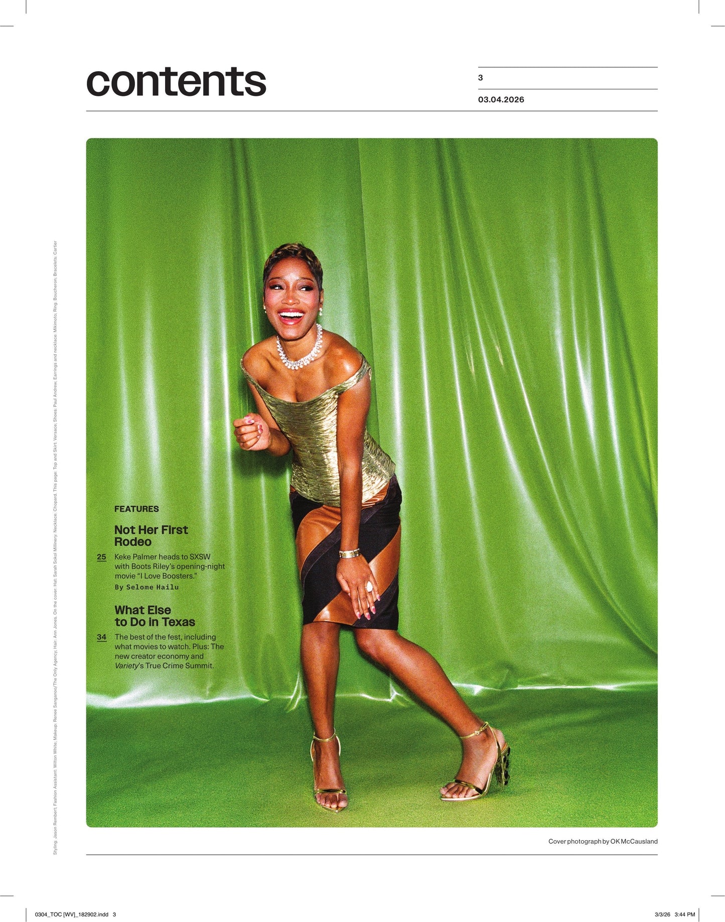 Variety - 26.03.04: Not Keke Palmer's First Rodeo, SXSW Issue, 10 Creators to Watch & The New Era Of Crime Podcasting, Scream 7 Review, Inside The Paramount‑Warner Bros. Merger, Actor Awards & More!