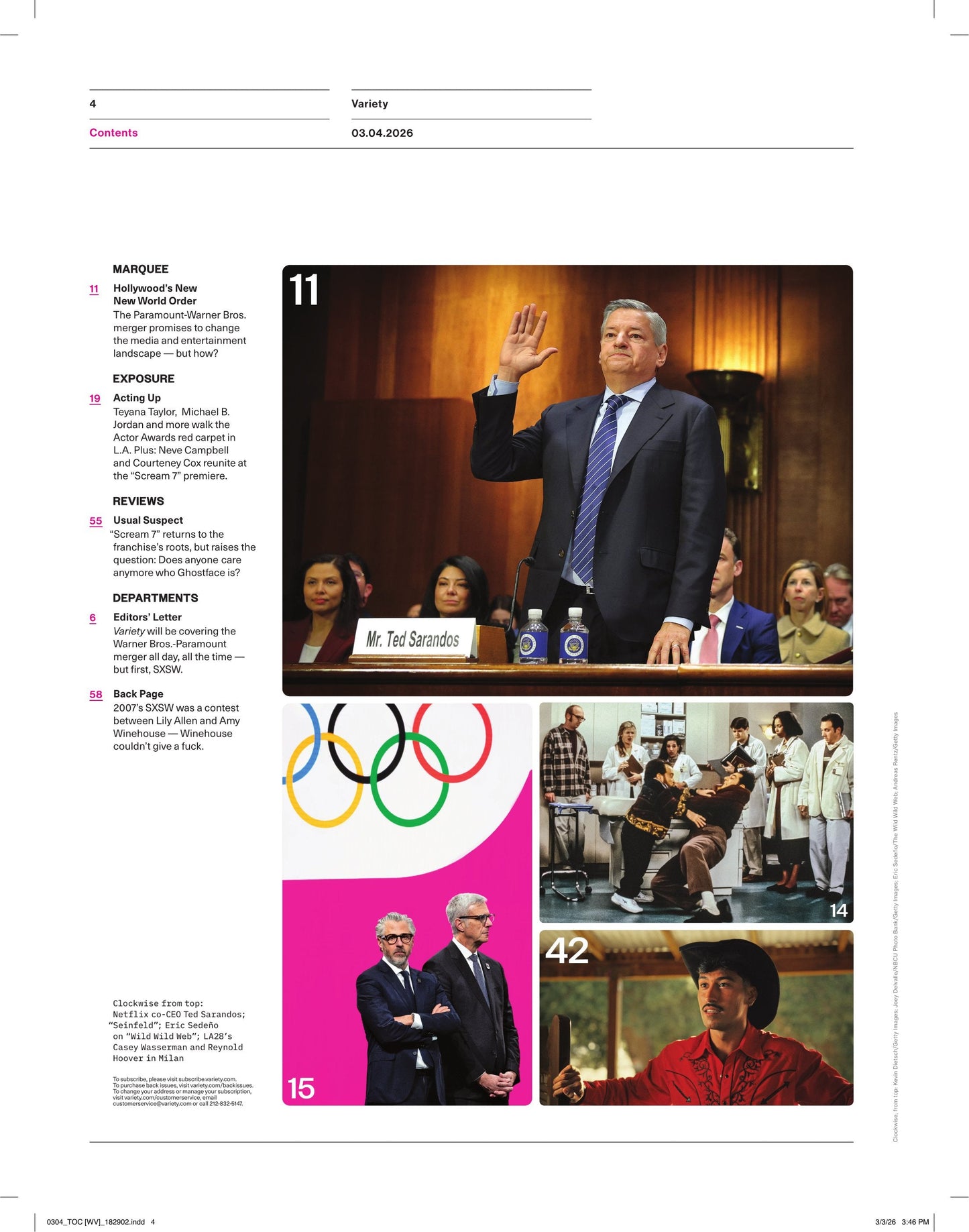 Variety - 26.03.04: Not Keke Palmer's First Rodeo, SXSW Issue, 10 Creators to Watch & The New Era Of Crime Podcasting, Scream 7 Review, Inside The Paramount‑Warner Bros. Merger, Actor Awards & More!